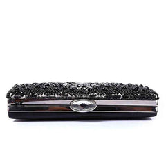 Cross Body B&W Diamond Clutch
