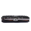 Cross Body B&W Diamond Clutch