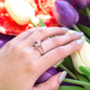Chic elegant pearl sterling silver adjustable ring