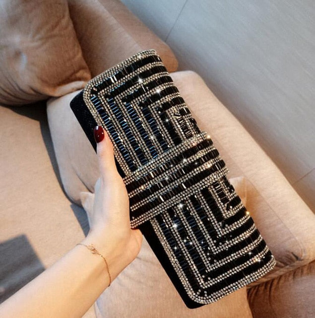 Rhinestone Crystal Sparkling Clutch Bag