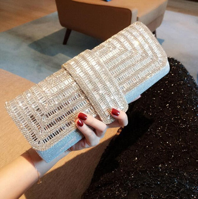 Rhinestone Crystal Sparkling Clutch Bag