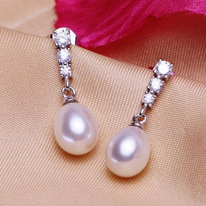 Sterling Silver Pearl studded Earring