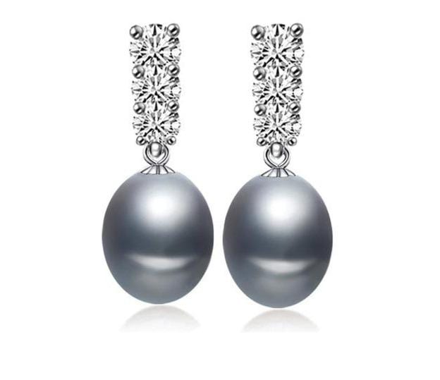 Sterling Silver Pearl studded Earring