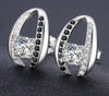 Oval Zirconia Stud Earrings